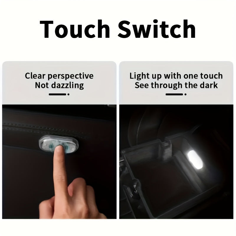 Brighten Up Your Vehicle With This Rechargeable LED Car Touch Light, Perfect For Use In Cars, Trucks, And Van