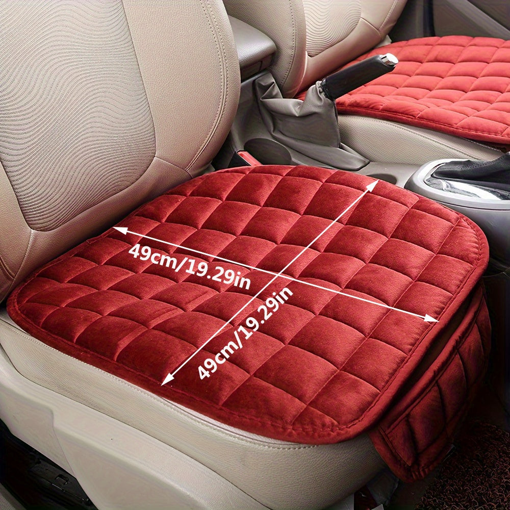 Universal Oval Car Seat Cushion with Polyester Fiber, Sponge Filler, Soft & Breathable, Anti-Slip, Lightweight & Portable, All-Season Protection for Vehicle Seats - Hand Washable