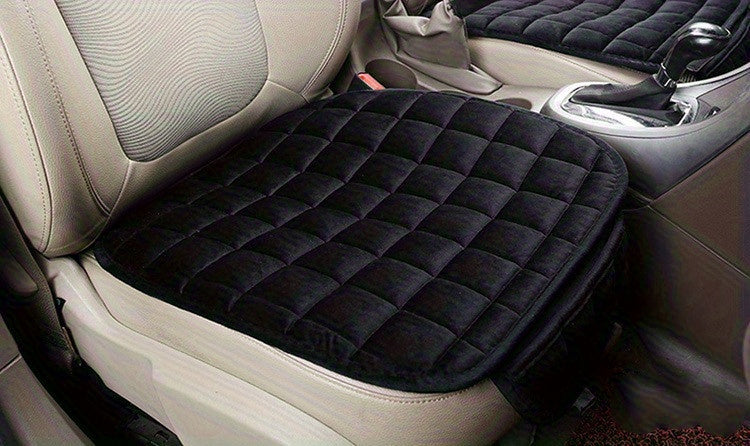 Universal Oval Car Seat Cushion with Polyester Fiber, Sponge Filler, Soft & Breathable, Anti-Slip, Lightweight & Portable, All-Season Protection for Vehicle Seats - Hand Washable