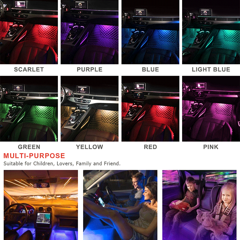4pcs Universal Phantom Color Flow Car Led Wheel Light Burst Flash Wheel Light Colorful Wheel Light Combo RGB Wheel Ring