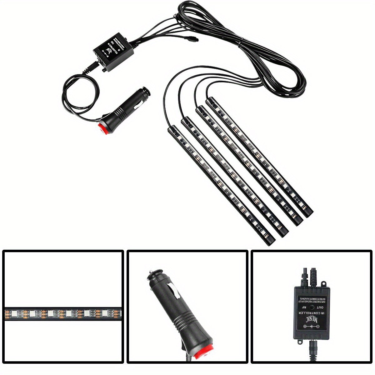 4pcs Universal Phantom Color Flow Car Led Wheel Light Burst Flash Wheel Light Colorful Wheel Light Combo RGB Wheel Ring