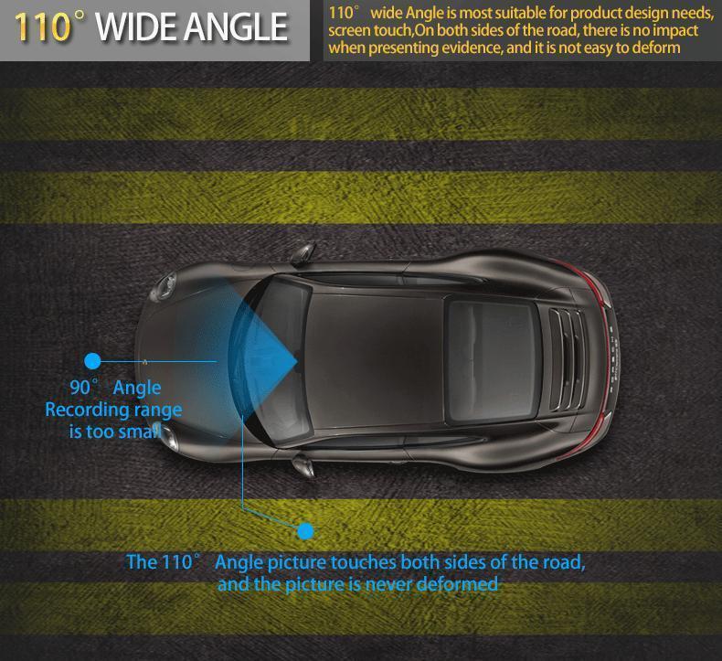 10 Inch Rearview Mirror Full Touch Screen Rearview Mirror Dual Camera Dash Cam, Dash Cam Front 1080P, English Voice Control, WDR Super Night Vision, Parking Mode Comes with 32G memory card, Dual Camera Dash Cam