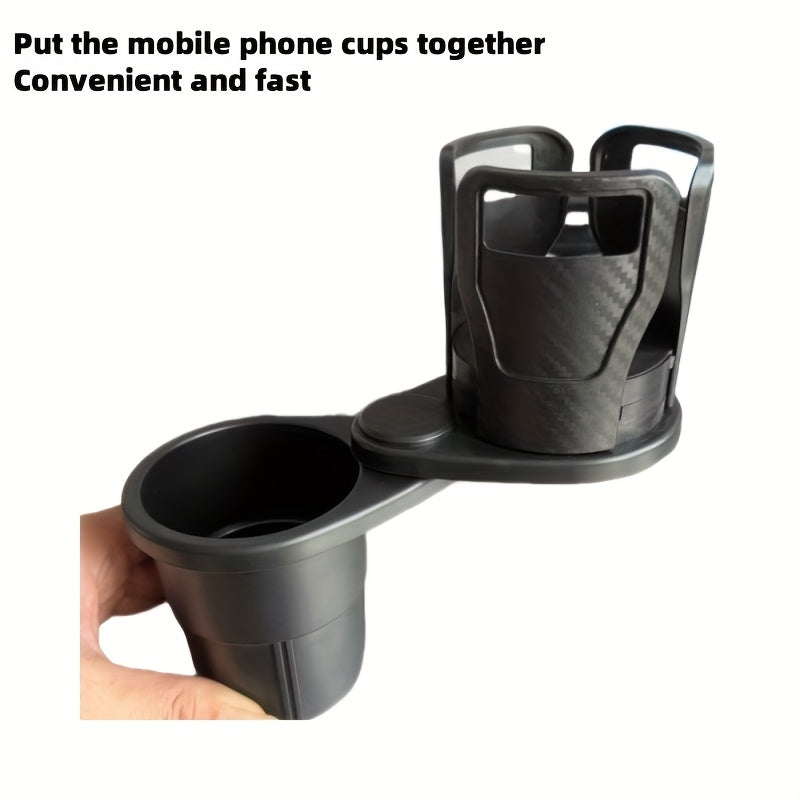 Car Cup Holder Expander for Car Adapter Adjustable Multifunctional Dual Cup Holder with Phone Holder AromaRelax Organizer