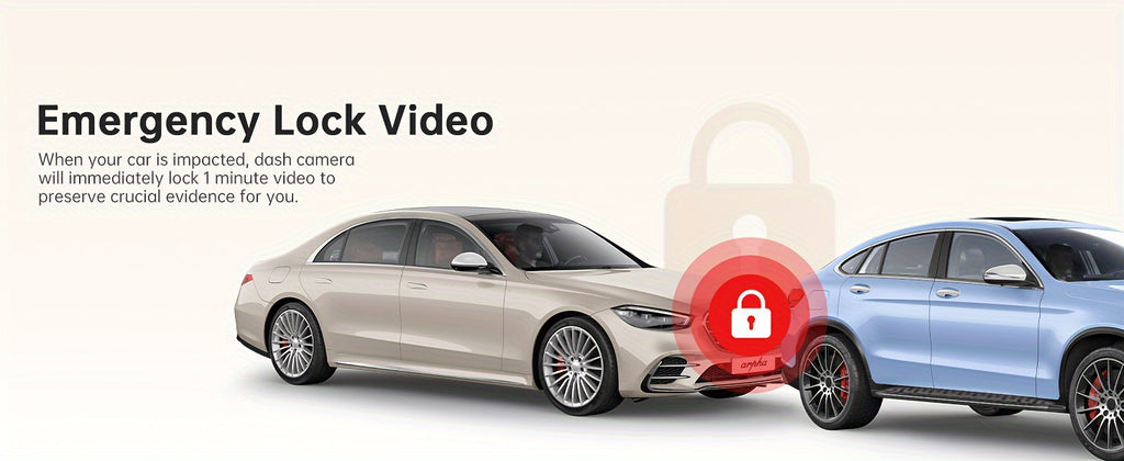 10'' Rear View Mirror Full Touch Screen Mirror Dual Camera, Smart Rearview Mirror For Cars & Trucks, Dash Cam Front 1080P and Rear 720P, App Control With WiFi And GPS, English Voice Control, WDR Super Night Vision, Parking Mo