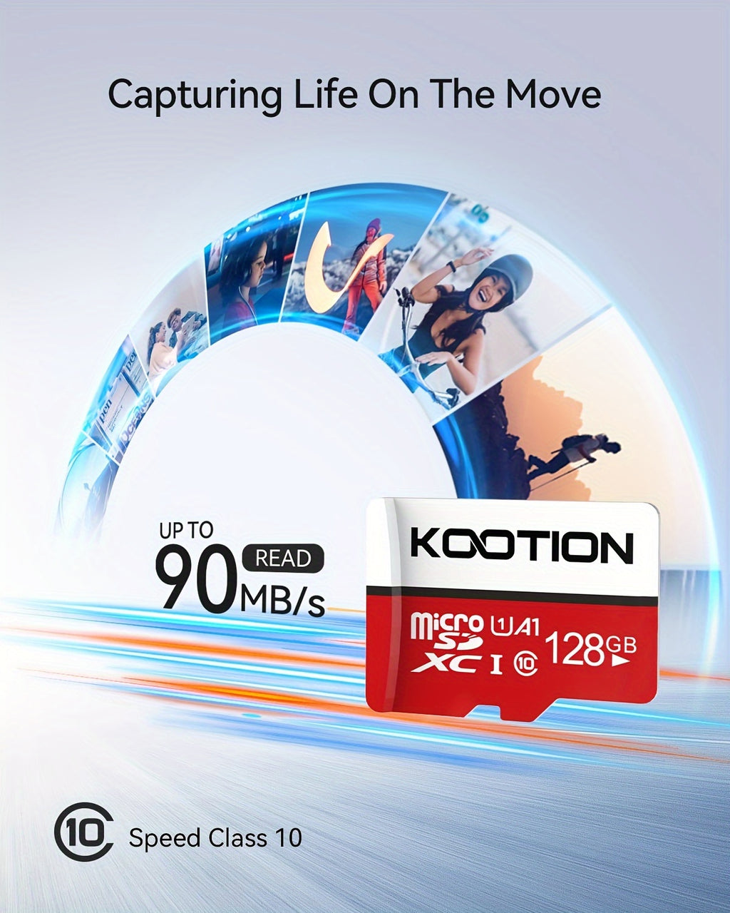 [High Speed Memory Card] KOOTION 5pcs High Speed Class 10 Mini SDXC Memory Card, 128GB 64GB 32GB 16GB 8GB 4GB 2GB 1GB 512MB 256MB 128MB TF Memory Card, C10, U1, A1 For Security Camera/Smartphone/Drone/Dash Cam/Tablet/PC