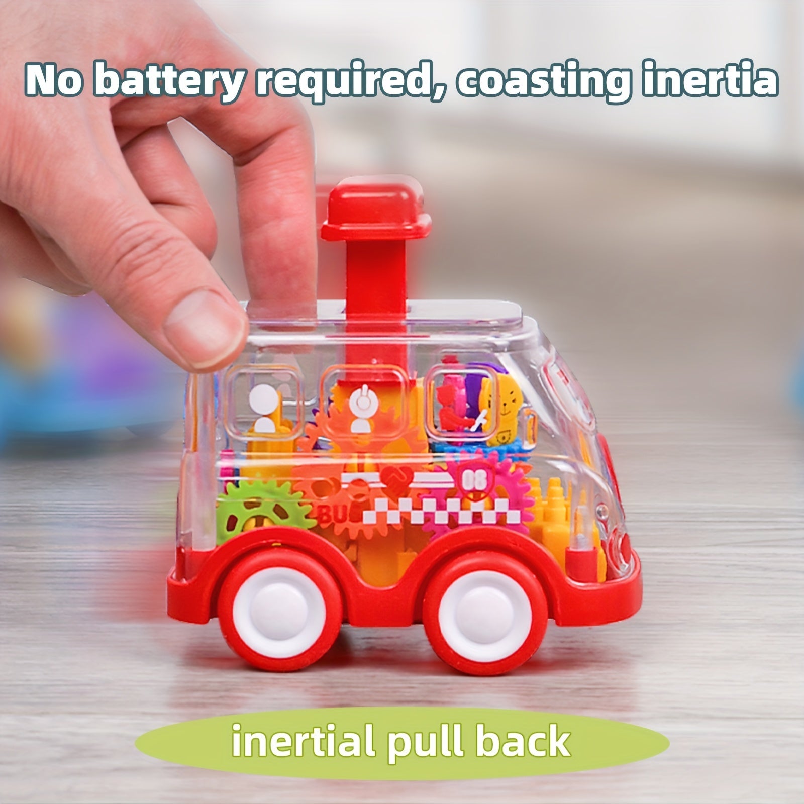 Children Press Car Boy 3 Inertia Pull Back Car 1-2 Years Old Baby 6 Months Baby Educational Toy Resistant To Falling