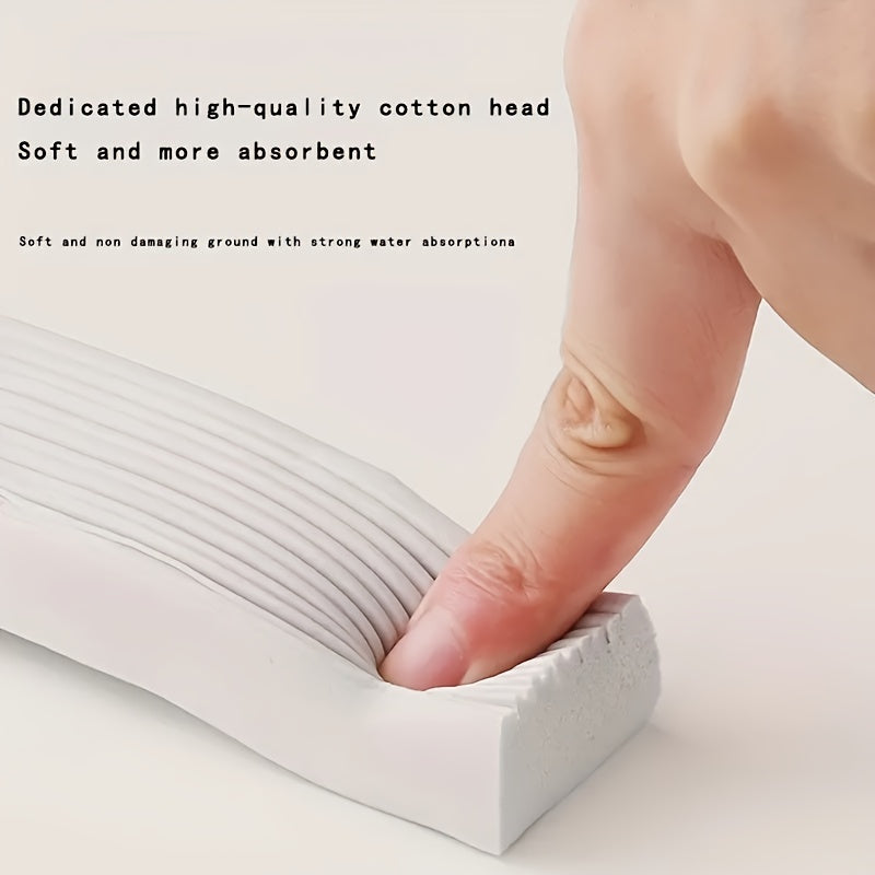 1pc Hands-Free Sponge Mop - Super Absorbent Multipurpose Mop with Easy Wash Design for Bathroom, Car, Window Cleaning - Home & School Supplies