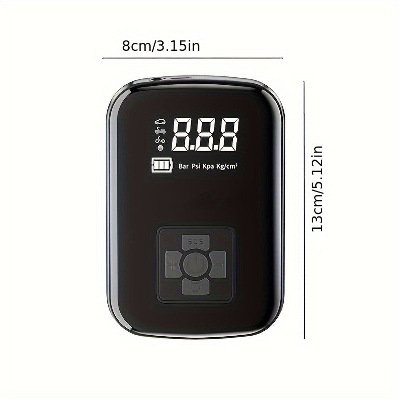 [Portable Car Air Compressor] A Portable Car Air Compressor with a Wireless Handheld Pump And Light, Suitable for Inflating And Compressing Tires of Cars And Motorcycles