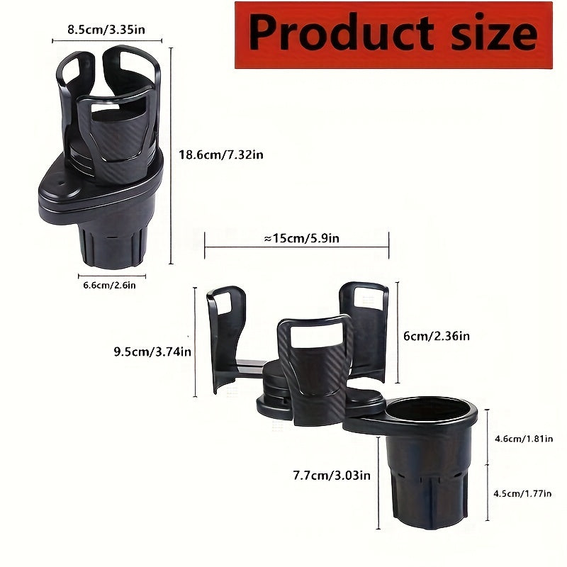 Car Cup Holder Expander for Car Adapter Adjustable Multifunctional Dual Cup Holder with Phone Holder Aromatherapy Organizer, thansgiving christmas new year gift