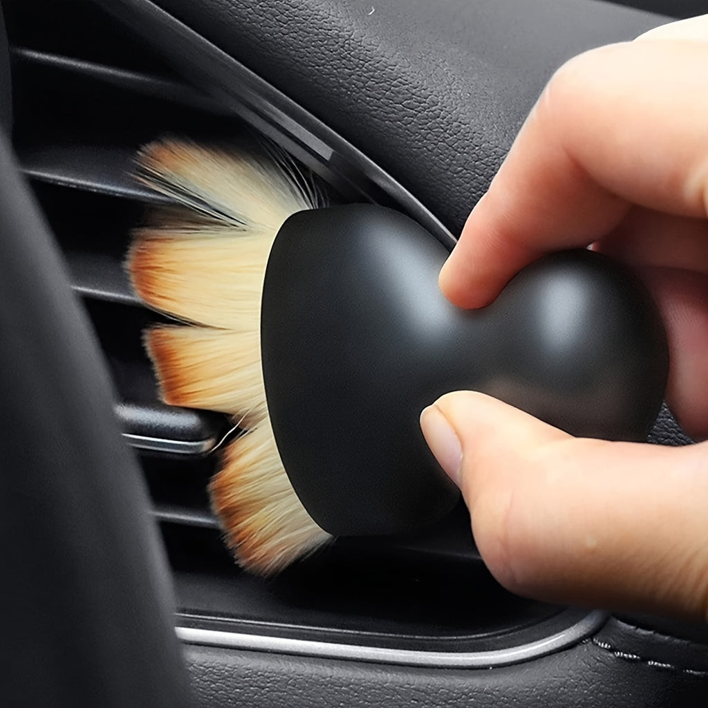 1pc Car Interior Cleaning Brush, Compact Soft Bristle Brush, Car Seat Center Console Gap Interior Dust Removal Artifact, Car Interior Air Conditioner Air Outlet Cleaning Brush, Car Accessories, Men Gift
