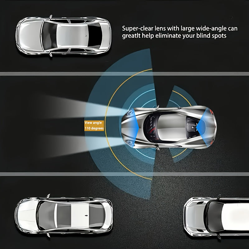 1080P Dual Camera Dash Cam For Cars With IR Night Vision, Loop Recording, And Wide Angle Lens-3.16 Inch IPS Screen, with 32GB SD Card Optional.
