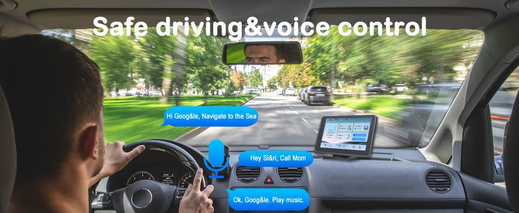 Plimpton, 2024 Car Navigation System Portable, Car Touch Screen Android&carplay, Carplay Screen For Car Portable 7 Inch, Wireless Car Play, Multimedia, Voice Control, BT, Mirror Link, Suitable For All Vehicles, Cars, Trucks,