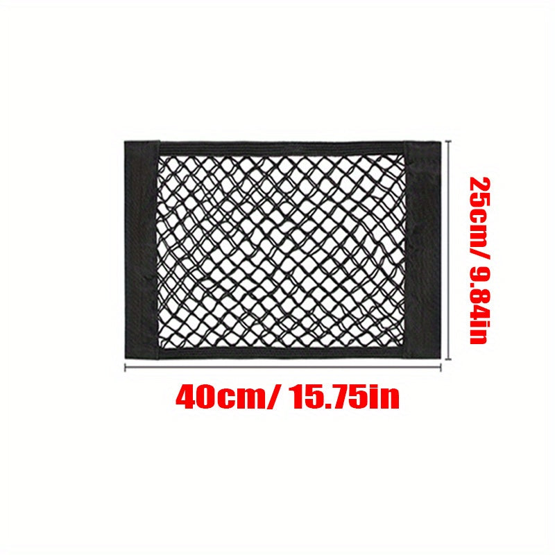 Car Storage Nets Mesh Cargo Net Universal Trunk Organizer Net Rear Seat Nylon Car Storage Net Wall Sticker Organizer Pouch Bag For Car Trunk Storage