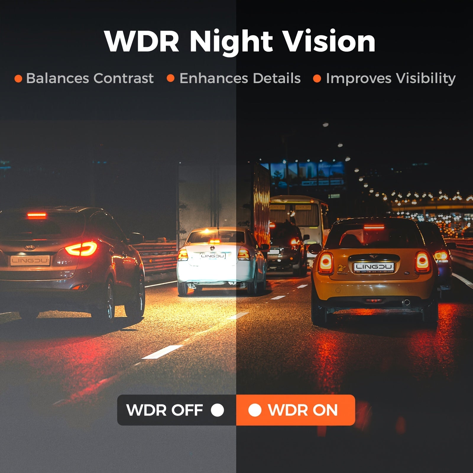 LD2K UHD 10" Full Touch Screen Rear View Mirror Dash Cam, Backup Camera, Front 2K And Rear 1080P Dual Channel Dash Cam, WDR Night Vision, Build-in WiFi, Loop Recording, Emergency Lock, Parking Mode, Simple Installation.