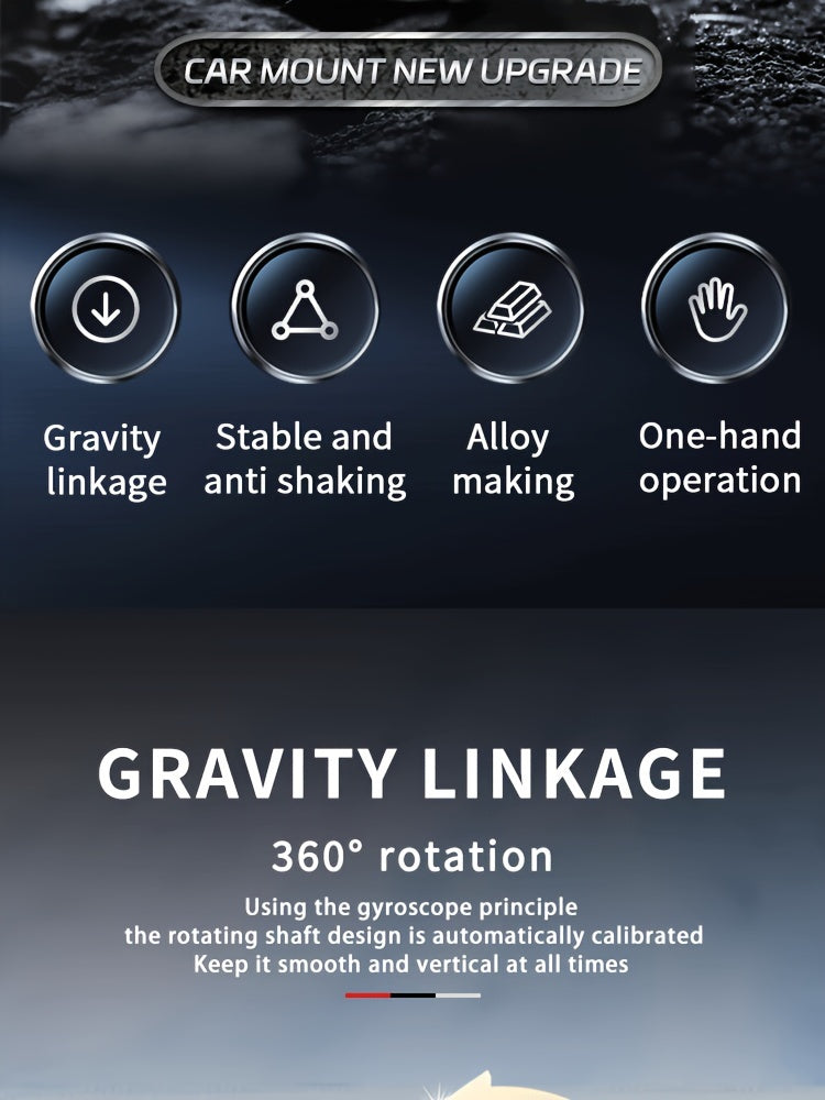 2023 Gravity-Free Revolution Magnetic Phone Car Mount - Effortless Navigation, Secure Universal Fit, Easy Install Stickers - The Ultimate Car Accessory for Safe Driving