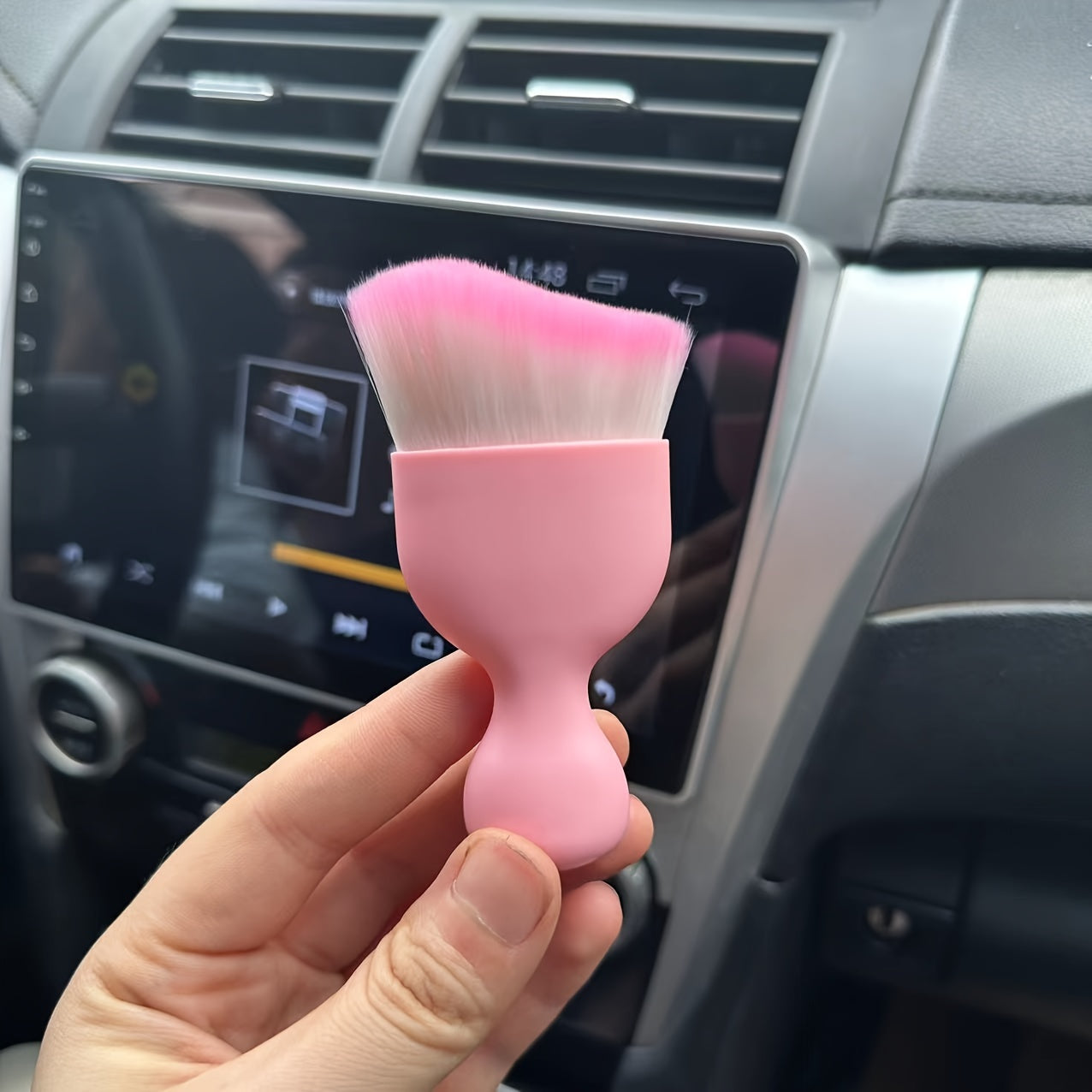 Car Interior Detail Brush Cleaning Maintenance Car Brush Air Conditioner Air Vent Dust Soft Bristle Brush Car Cleaning Care Brush