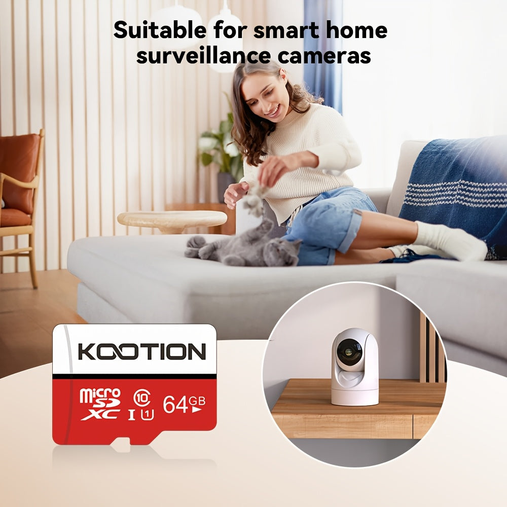 [High Speed Memory Card] KOOTION 5pcs High Speed Class 10 Mini SDXC Memory Card, 128GB 64GB 32GB 16GB 8GB 4GB 2GB 1GB 512MB 256MB 128MB TF Memory Card, C10, U1, A1 For Security Camera/Smartphone/Drone/Dash Cam/Tablet/PC