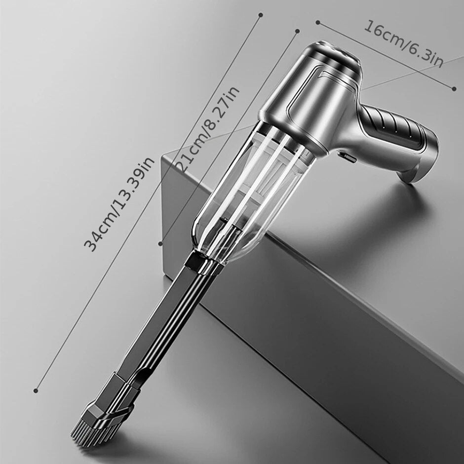 1PC Mini Powerful Car Vacuum Cleaner, Wireless Home Cleaning Robot, Blow And Suction Integrated Vacuum Cleaner, Suitable For Cleaning Homes, Keyboards, Sofas, And Both Wet And Dry Vacuum Cleaners Vacuum Accessories Cleaning S