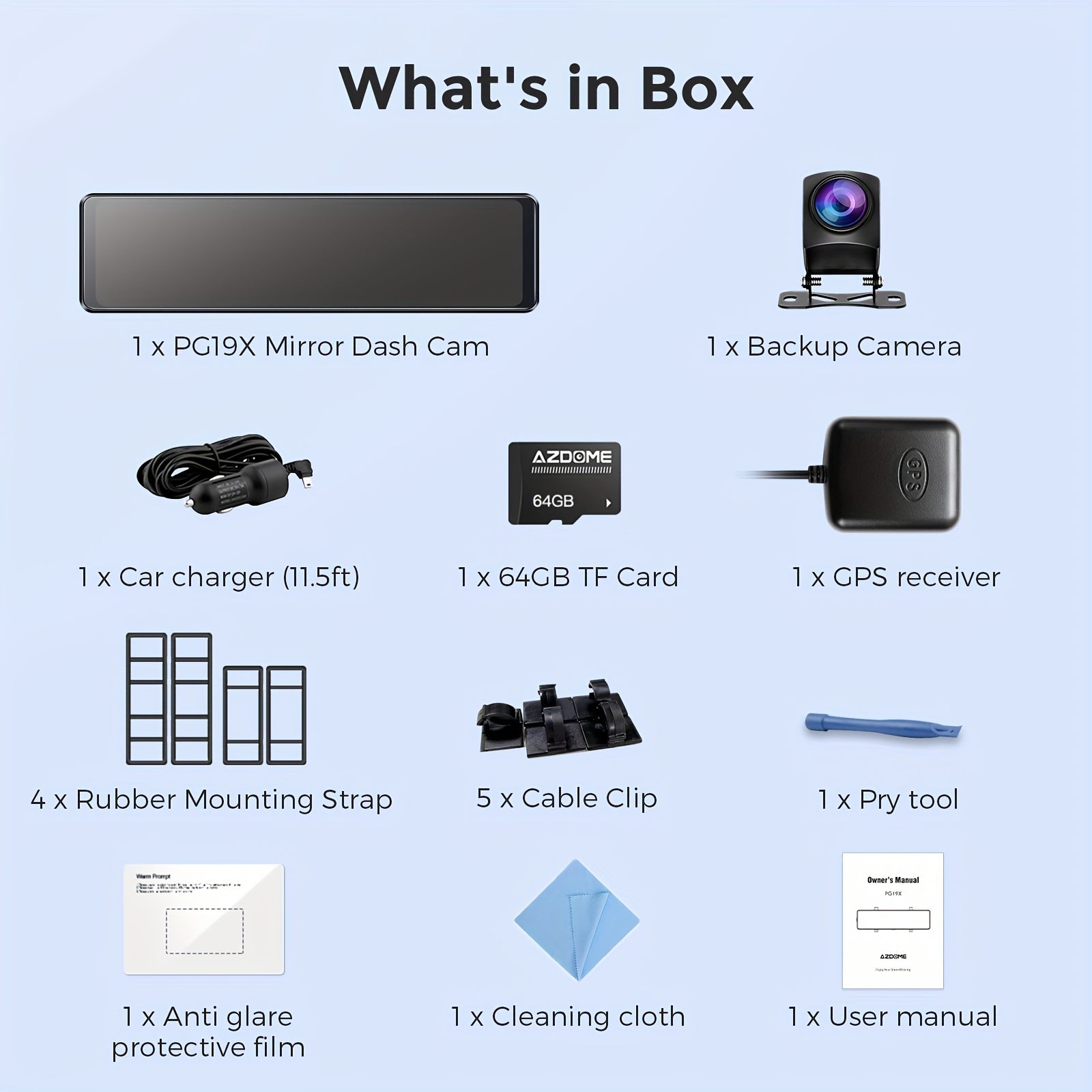 12 Inch 4K Ultra HD Mirror Dash Cam - Intuitive Touch Screen, Crystal-Clear Split-Screen Display, Dual-Lens 4K+1080P Camera, 170° Wide Angle, WiFi, Super Night Vision, Parking Mode - Easy Installation for Cars