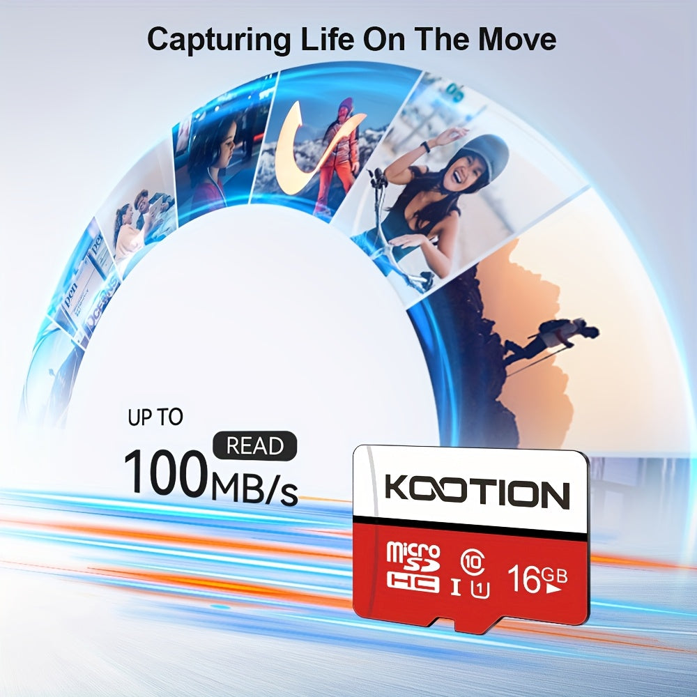 [High Speed Memory Card] KOOTION 5pcs High Speed Class 10 Mini SDXC Memory Card, 128GB 64GB 32GB 16GB 8GB 4GB 2GB 1GB 512MB 256MB 128MB TF Memory Card, C10, U1, A1 For Security Camera/Smartphone/Drone/Dash Cam/Tablet/PC