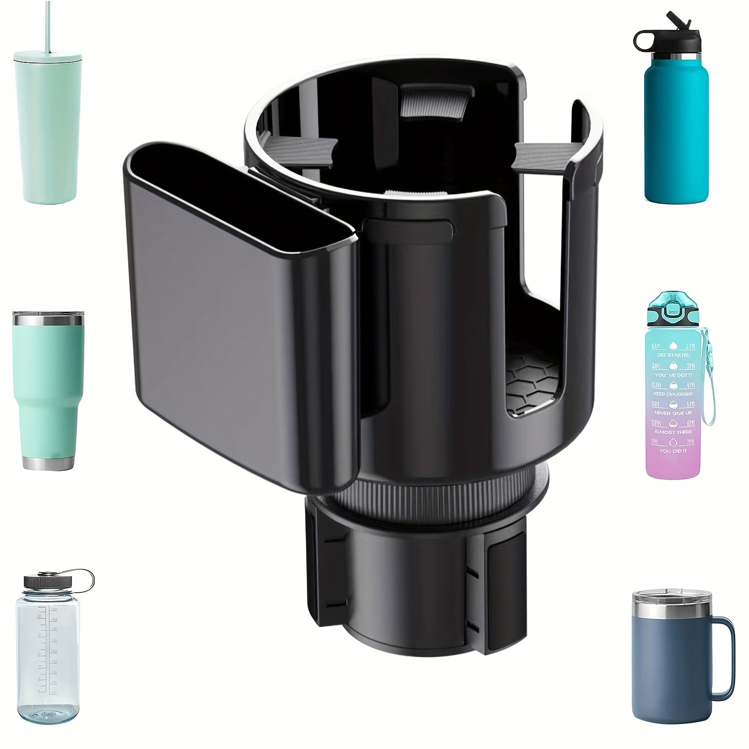 2-in-1 Cup Holder Phone Holder For Car, Multifunctional Large Cup Holder, Fits For Yeti, Stanley 32/40/46, Car Drinking Bottle Holder