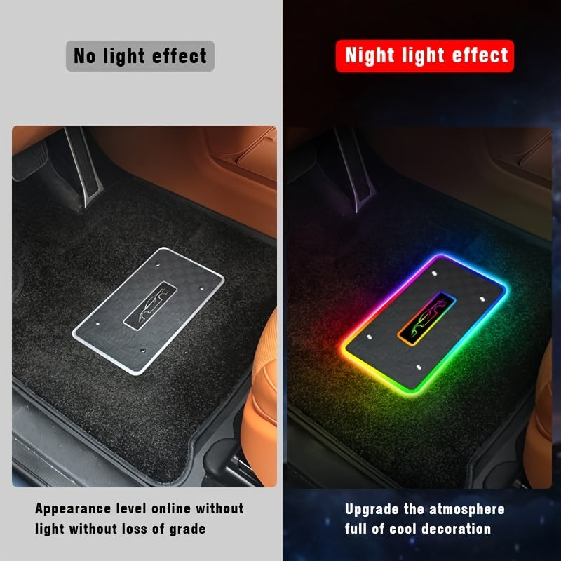 Car LED Lights for Floor Mats, Interior Car LED Strip Lights, Luminous Ambient Neon Car Lighting Kits, Universal Automotive Floor Mats