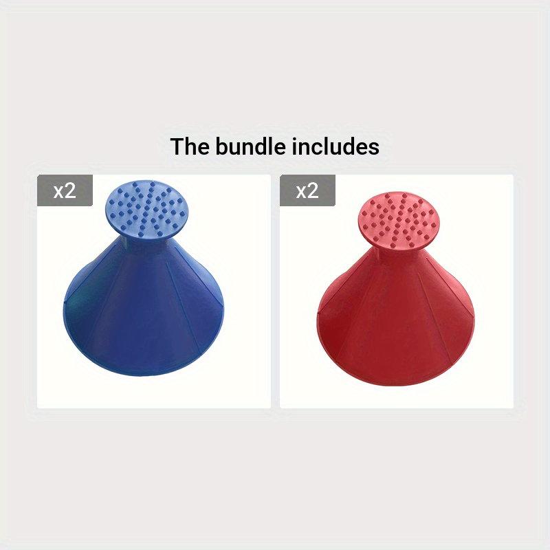 1pc Large Size Car Windshield Wiper, Ice Scraper, Multifunctional Snow Scraper, Magic Cone Shape Lightweight Plastic Snow Show Christmas Gift