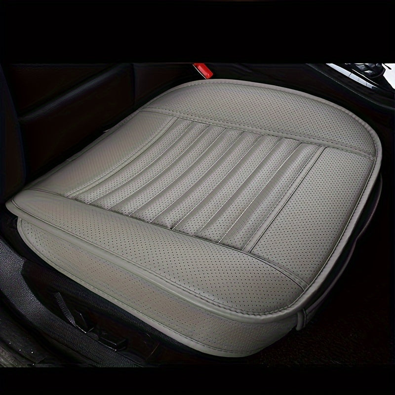 Breathable PU Leather Auto Seat Cushion Protector Anti Slip Car Seat Cover Christmas Gift