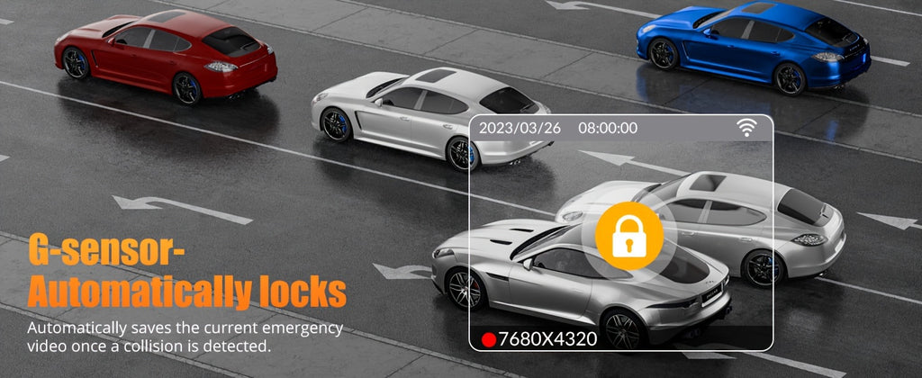 8K UHD Dash Cam - Car Camera with IR Night Vision - Front and Built-in, 3.16" IPS Screen, 170° Wide Angle, WDR, 24-Hour Parking Mode, Night Vision - Ultimate Car Safety Solution, Model A4