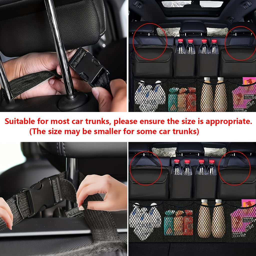[Car Trunk Storage] 8 Large Storage Bags Car Trunk Hanging Storage Bag | Hanging Car Trunk Storage Bag
