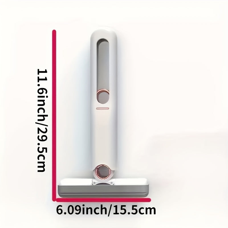 1pc Hands-Free Sponge Mop - Super Absorbent Multipurpose Mop with Easy Wash Design for Bathroom, Car, Window Cleaning - Home & School Supplies