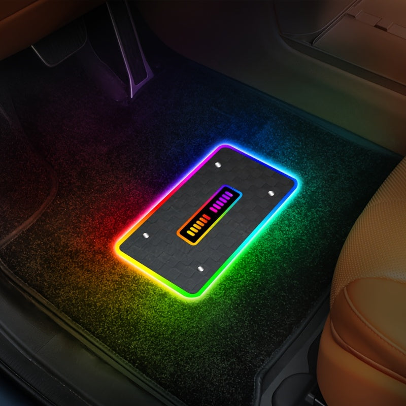 Car LED Lights for Floor Mats, Interior Car LED Strip Lights, Luminous Ambient Neon Car Lighting Kits, Universal Automotive Floor Mats