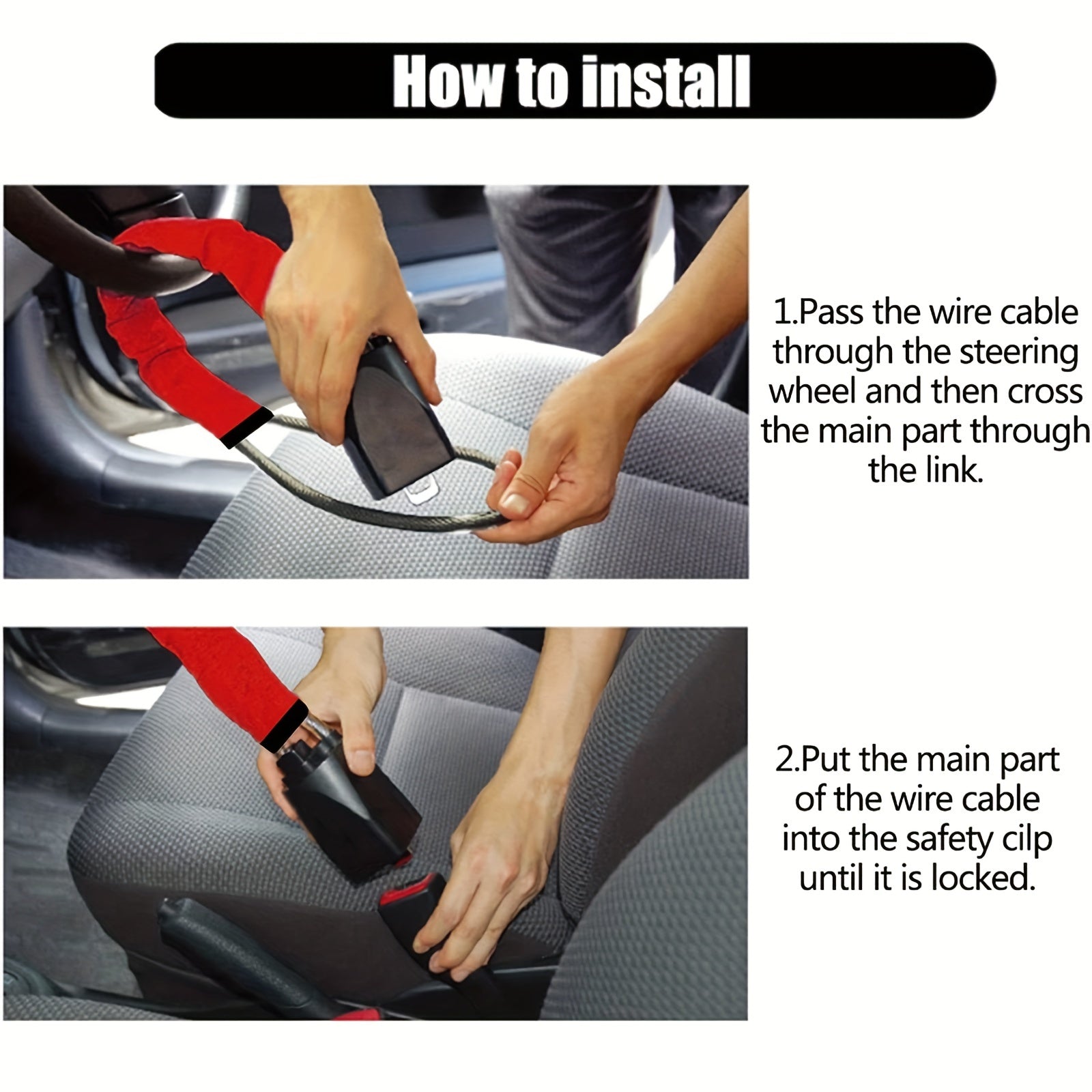 Car Anti-theft Lock Universal Type Car Steering Wheel Lock Car Anti-theft Lock