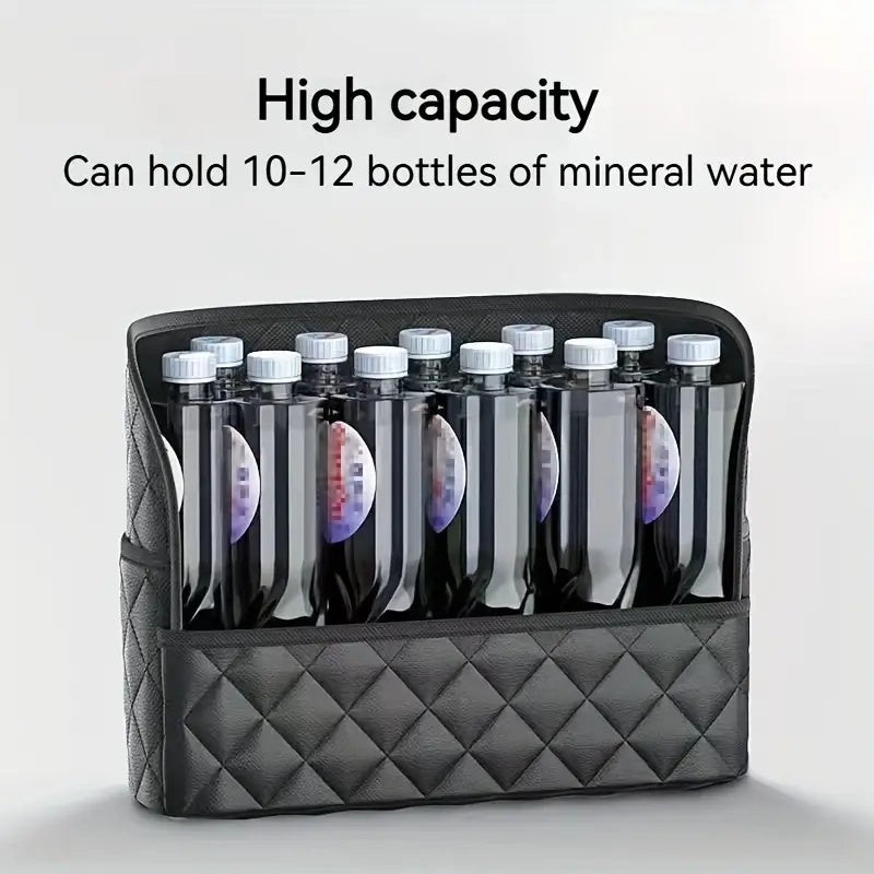 Car Purse Handbag Holder Between Seats, Car Seat Back Organizer With 3 Pockets, Large Capacity Storage Bag