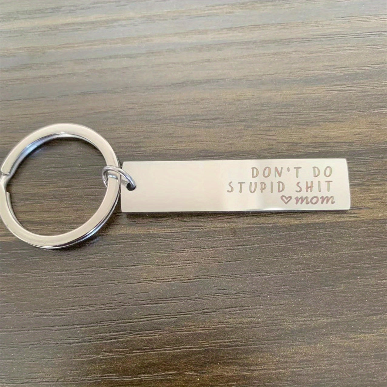 Creative Don't Do Stupid" Key Chain, Gift For Son Daughter Teenagers, Car Key Bag Decorative Key Ring