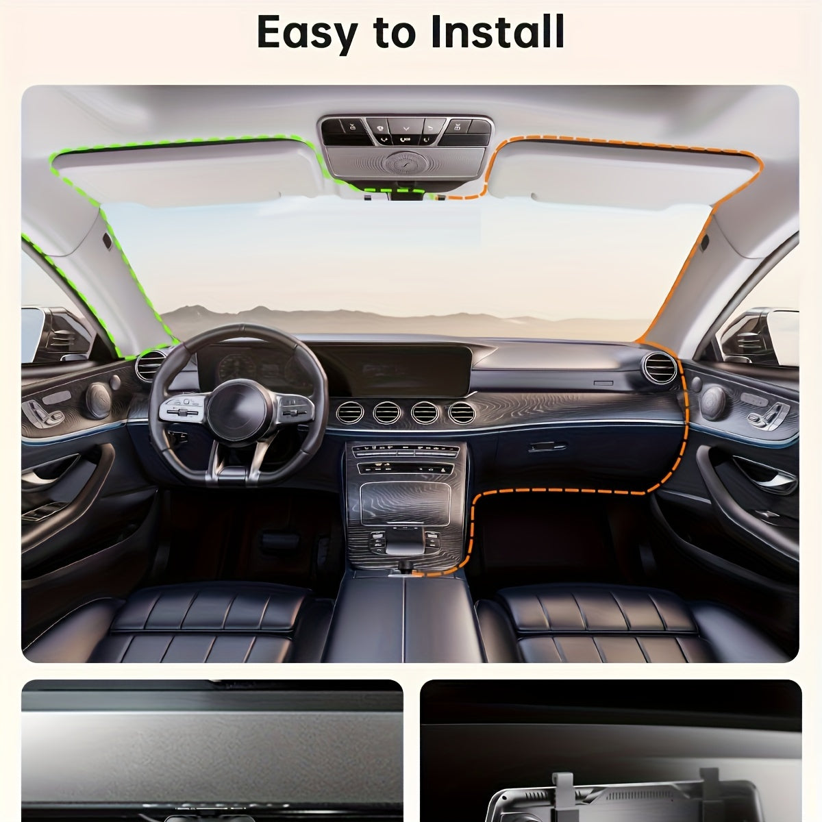 10'' Rear View Mirror Full Touch Screen Mirror Dual Camera Dash Cam, Dash Cam Front 1080P And Rear 720P, App Control With WiFi And GPS, English Voice Control, WDR Super Night Vision, Parking Mode(Need To Connect Mini 3-lead H