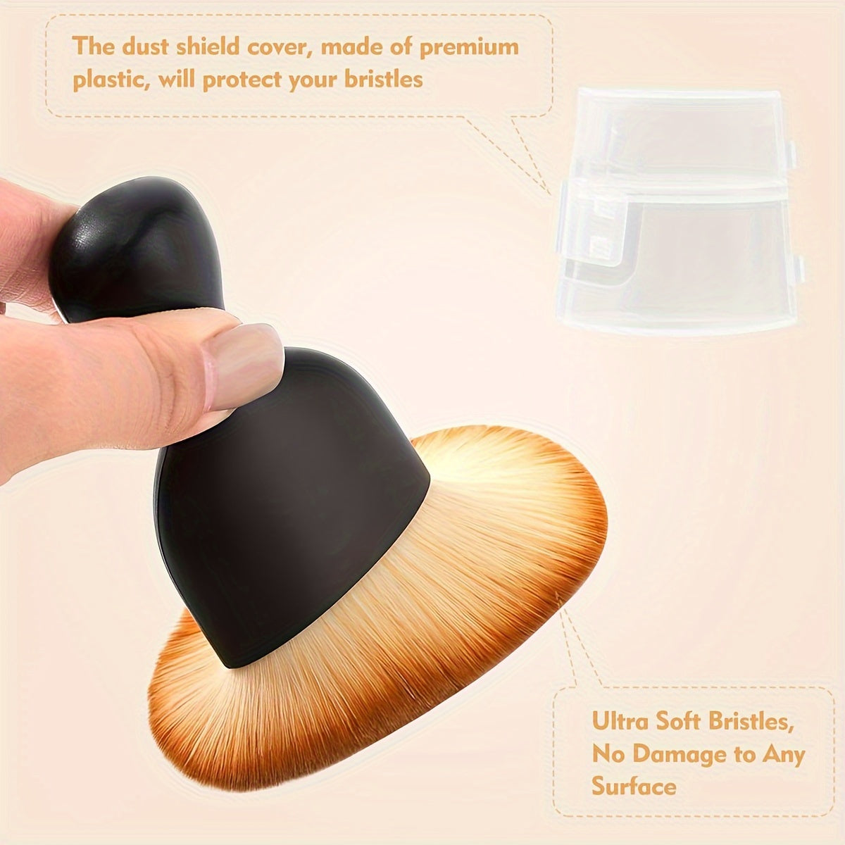 1pc Car Interior Cleaning Brush, Compact Soft Bristle Brush, Car Seat Center Console Gap Interior Dust Removal Artifact, Car Interior Air Conditioner Air Outlet Cleaning Brush, Car Accessories, Men Gift