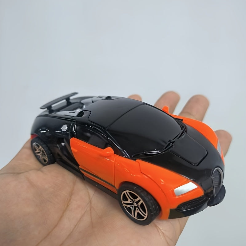 4-In-1 Transforming Robot Car Toy for Kids, Creative ABS Construction, Fun Vehicle to Robot Mode, Ideal Gift for Boys, Mixed Color for Winter