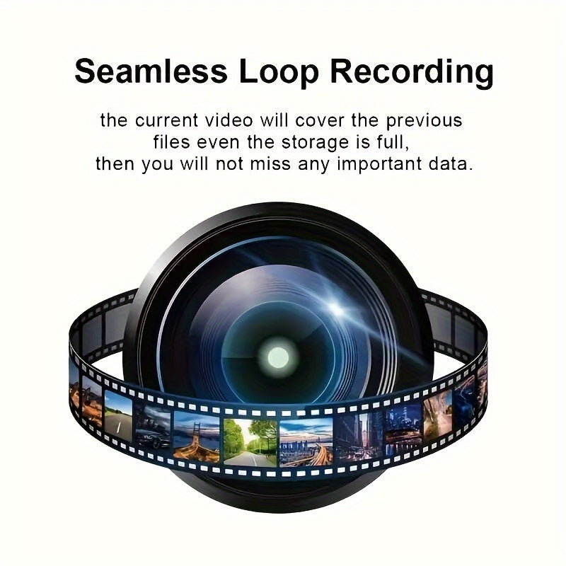 32G 3Lens HD Dash Cam Car DVR, Front Inside Rear Wide Angle Night Vision Camera with G-sensor and Loop Recording