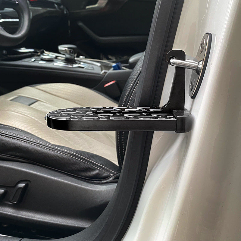 1pc, Car Pedals. The Foot Pedal Is Installed On The Latch, With A Glass Crusher For Easy Access To The Roof. Suitable For Most Cars, SUVs, And Trucks