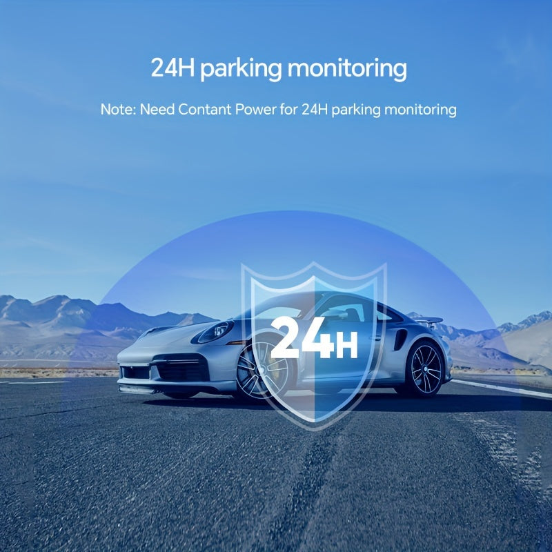 10" 1080P Touch Screen Smart Rear View Mirror Camera - On-Dash Cameras with Front and Rear Dash Cam, 32GB Card, Parking Monitor, Reverse Assist, and Wide Angle Lens for Safe Driving