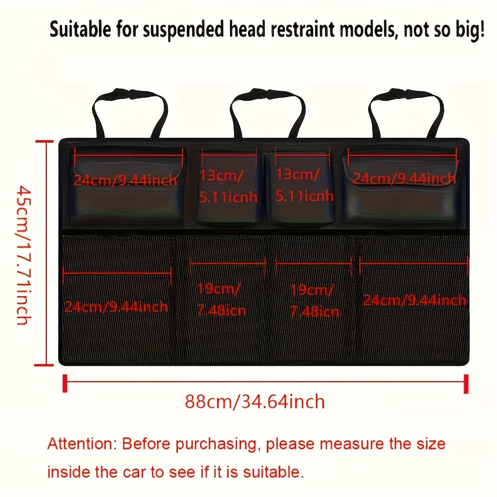 [Car Trunk Storage] 8 Large Storage Bags Car Trunk Hanging Storage Bag | Hanging Car Trunk Storage Bag