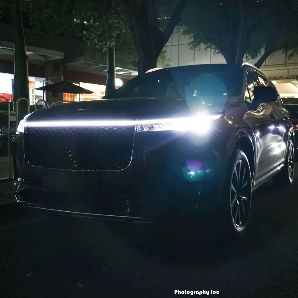 Start-Scan Car LED Hood Light - 12V, Universal, No Battery Needed, High-Intensity LED for Motor Vehicles, Ideal for Starting Engines, Engine Start Light|Modern Car Accessory|Durable Construction, Car Light Accessories