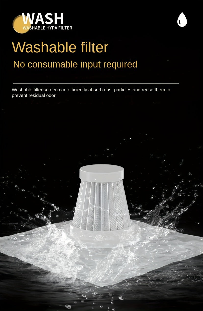 A Three In One Wireless Vacuum Cleaner With A High Power, Which Can Be Used For Suction, Air Extraction, And Blowing, Both In The Car And At Home. It Has An Extended Battery Life, Can Absorb Dust, Debris, Pet Hair, Air Extrac