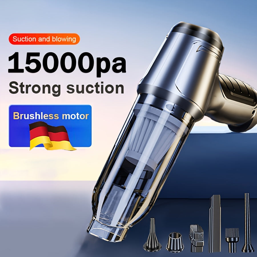 1PC Mini Powerful Car Vacuum Cleaner, Wireless Home Cleaning Robot, Blow And Suction Integrated Vacuum Cleaner, Suitable For Cleaning Homes, Keyboards, Sofas, And Both Wet And Dry Vacuum Cleaners Vacuum Accessories Cleaning S