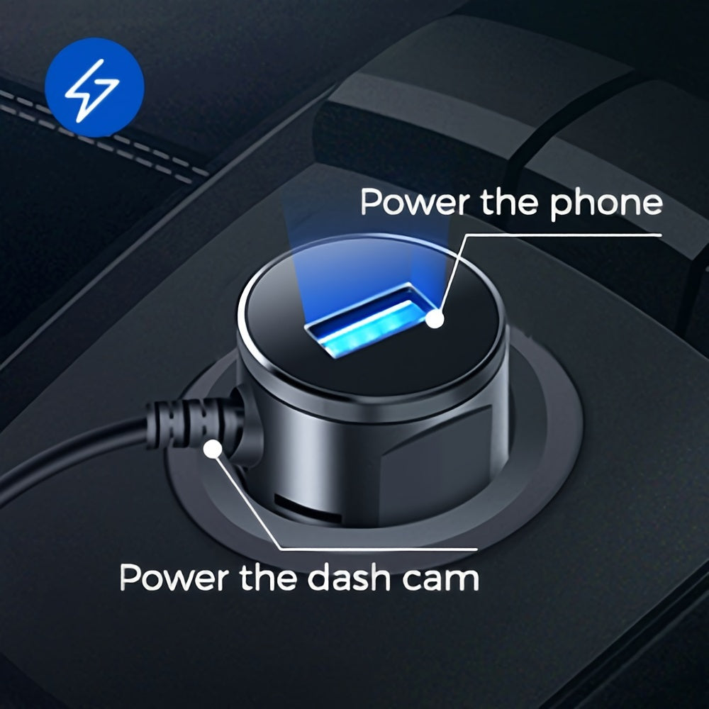 3-Inch Large Screen M17 HD 1080P Front Dash Cam - 6-Glass Lens Super Night Vision, 150° Adjustable View Angle, ADAS, WiFi, Time Lapse Video, G-Sensor, Endless Loop Recording, Parking Mode, Super Capacitor, Simple Installatio