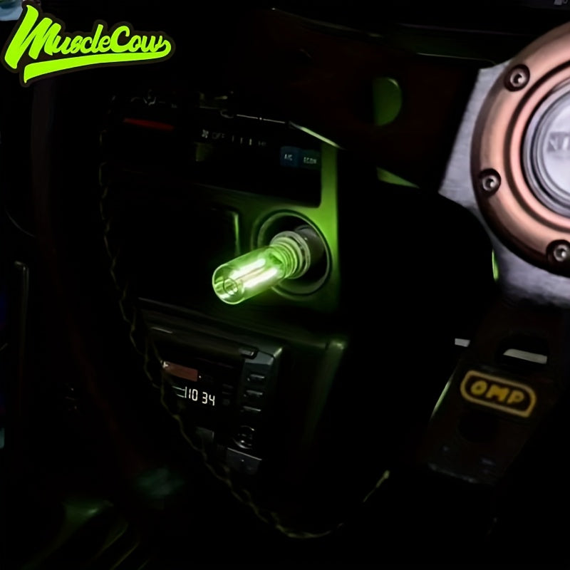 MUSCLECOW USB Car LED Ambient Light with Touch Control - Adjustable Brightness, No Wiring Required, Interior Mood Lighting, Night Light Decor, 5V Plug-and-Play, Fit for All Vehicles