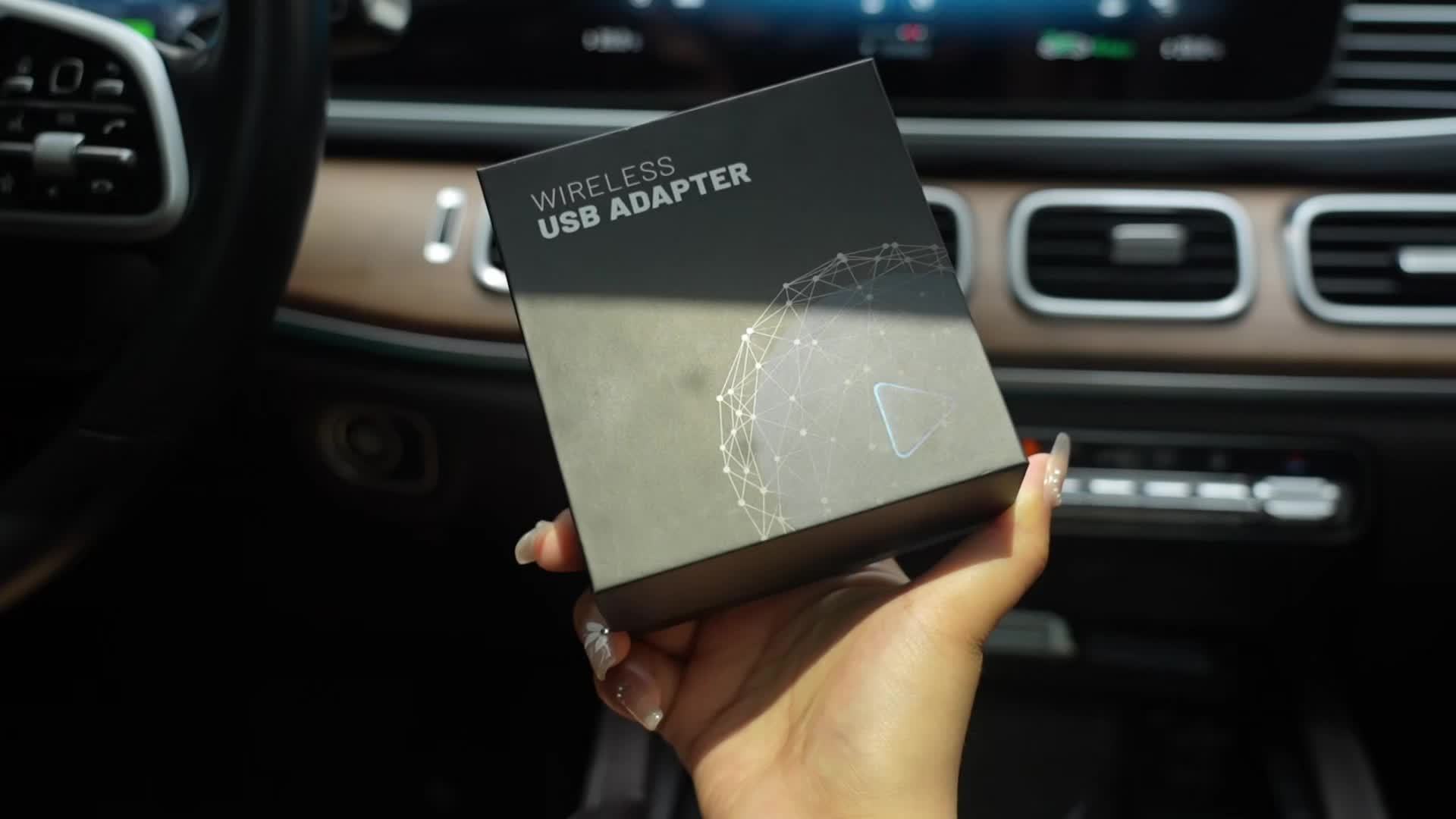 3-in-1 Android Auto Wireless Adapter, Wireless CarPlay Adapter With AirPlay, Wireless Android Auto And Apple Car Play Adapter For Factory Wired Cars From 2016, Plug And Play, Online Update