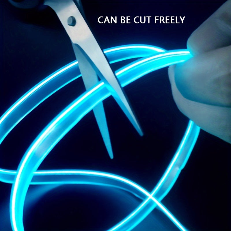 Car Led Strip Lights, Interior Lights, RGB 5 In 1 Ambient Lighting Kit, Led Light Bar for Car with Music Sync Function, USB Neon Light Accessories