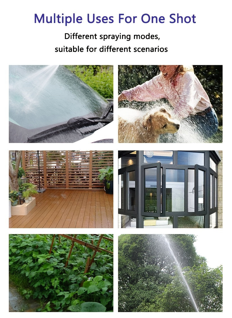 1pc high-Pressure Car Washing Water Gun, External Cleaning Of RV, Foam Kettle Cleaning, Garden Water Hose Nozzle, Garden Shower, Multifunction Watering tool, Powerful Cleaning